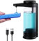 AIKE 500ml Distributeur de Savon Liquide Automatique Rechargeable sans Contact Fixation Murale Noire