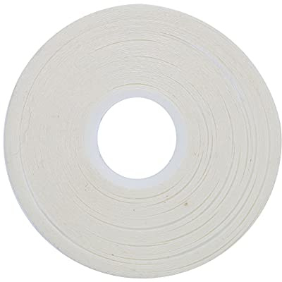 15M Cinta Adhesiva Soluble en Agua, Lavable Cinta de Doble Cara PVC Cinta Adhesiva para Dobladillos Cinta Termoadhesiva Ropa, para Manualidades, Costura de Ropa, Acolchado, Costura, Blanco