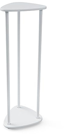 FIX 2 PLACE - Verstellbarer Blumensäule bis 75cm / 30in hoch weiß - Ständer für Blumen Lautsprecherständer- Indoor & Outdoor - wetterfest - Individuell zusammensetzbarer Organizer