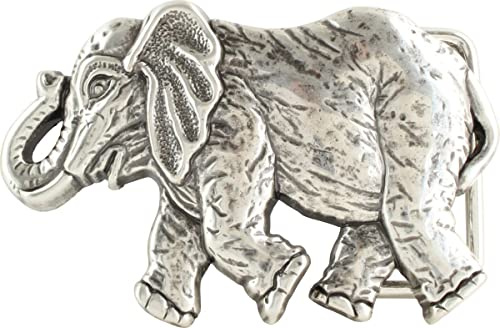 BELTINGER Gürtelschnalle Asiatischer Elefant 4,0 cm | Buckle Wechselschließe Gürtelschließe 40mm Massiv | Wechselgürtel bis 4cm