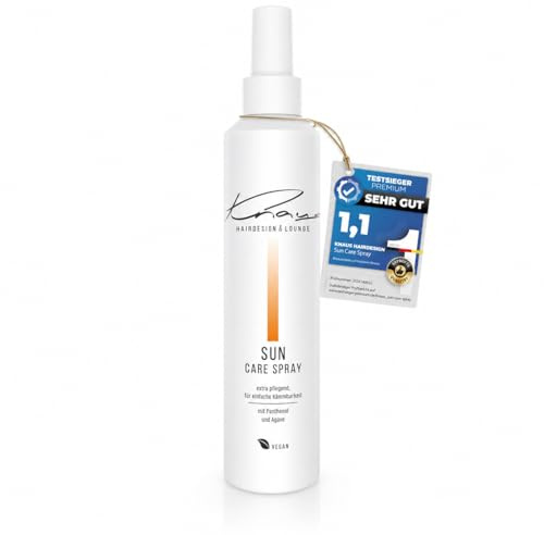 Knaus Sun Care Spray UV-Schutz Spray mit Panthenol und Agave-Extrakt, schützt Haar vor Sonne, Salzwasser und Wind, Leave-In Sprühconditioner Salonqualität, vegan, Made in Germany