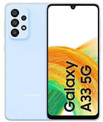 Samsung Galaxy A33 5G 6GB RAM e 128GB, Awesome Blue [Versione Italiana] (Ricondizionato)