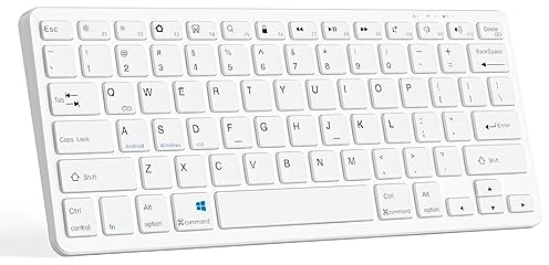CC Store Ultra-Slim Bluetooth Keyboard Compatible with iPad 10.9/ iPad 10.2/ Pro/Air/Mini, Keyboard for tablet Compatible IOS/Android/Windows, USB-C Rechargeable, UK QWERTY Layout, Black