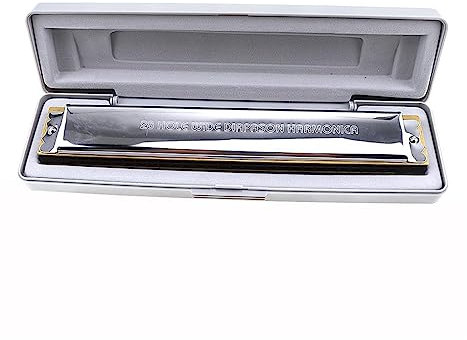 Mundharmonikas 28 Löcher Silber Complex Tone Mundharmonika Diatonische Harfe MouthOrgel Musikinstrument Für Anfänger