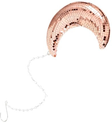 DOITOOL Mond Geformte Disco-Ball-Dekoration Hängendes Glas-Ornament Für Disco-Party Zimmerdekoration Oder Tanzveranstaltungen