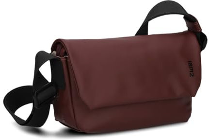 Zwei Unisex Umhängetasche Cargo CA40 kleine wasserfeste Tasche 1 Liter aus leichtem Hydroflex, Schlüsselband, verstellbarer Gurt, sportliche Crossbody-Bag für Damen Herren & Teenager (bordeaux)