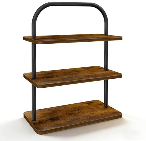 Cupcake Stand, 3 Tier Wood Cupcake Stand for 50 Cupcakes Large Dessert Stand Cupcake Display Stand Cupcake Tower for Farmhouse Decor, Party Serving Tray, Vendor Dessert Table Display Set