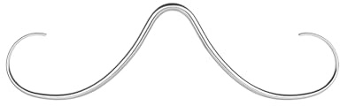 BodyAce Nasenring, Schnurrbart, Septumring, goldfarben über schwarz, Weihnachts-Nasenring für Damen und Herren, Edelstahl, Schnurrbart, Septum-Piercing, Schmuck, Edelstahl, Andere