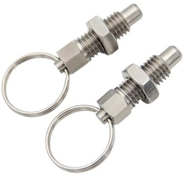 IOFIT 5 Stück Zugverriegelung M6 4 mm Edelstahl-Positionierungspfosten Federkolben