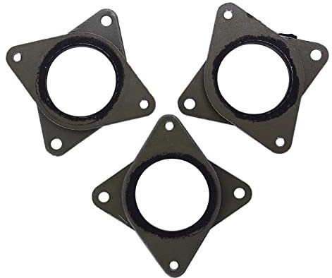 Yheonver Verbesserte NEMA 17 Vibrationsdämpfer Aus Stahl Und Gummi Mit M3-Schraube -CNC Für 3D-Drucker -10, 10S, 3 (3Er Pack)