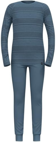 Odlo Thermounterwäsche Kinder Active Warm I Winterleggings und langarm Thermoshirt Mädchen Jungen I Warmes Skiunterwäsche Set
