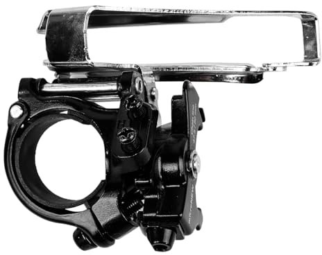 Ieron 3-Gang-Umwerfer für Fahrräder, Top-/Bottom-Pull, passend für 31,8/34,9-mm-Rohre, Schalthebel aus Aluminiumlegierung für Mountainbikes