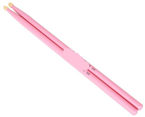 Schlagzeugstöcke 5A Drumstick Maple Drum Sticks Multicolor Drum Mallets Professional Percussion Musical Instrument Accessories Parts Zum Spielen(Pink)