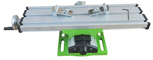 Tofficu Mini Tornillo Banco Trabajo Fresadora Aluminio Resistente Con Mesa De Trabajo Xy Ajustable Compatible Para Taladro Banco