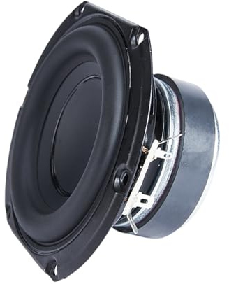 Klaisy Haut-parleurs de caisson de basses de 10,2 cm pour home cinéma bibliothèque haut-parleurs de basse 4 ohm 25 W Super Bass Woofer automobile