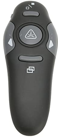Fockety Präsentation Clicker, 15m Fernbedienungssteuerentfernung Ergonomische tragbare 2,4 GHz drahtlose Moderator -Fernbedienung, Kompatibilität Zeiger Folienklicker für das Schulbüro