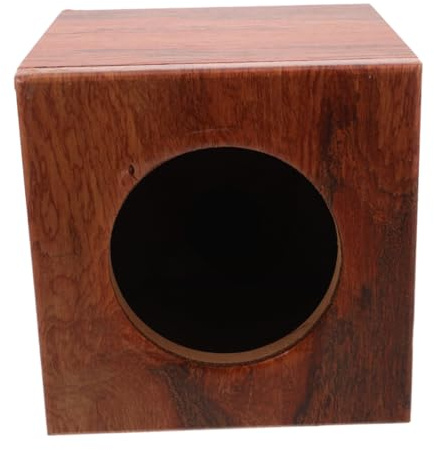 TOYANDONA Cassa Altoparlante per Auto da 5 Pollici, Box Audio Portatile per Veicoli Legno ad Alta Resistenza Anti-risonanza, Scatola Subwoofer per Camion e Uso Domestico, Installazione