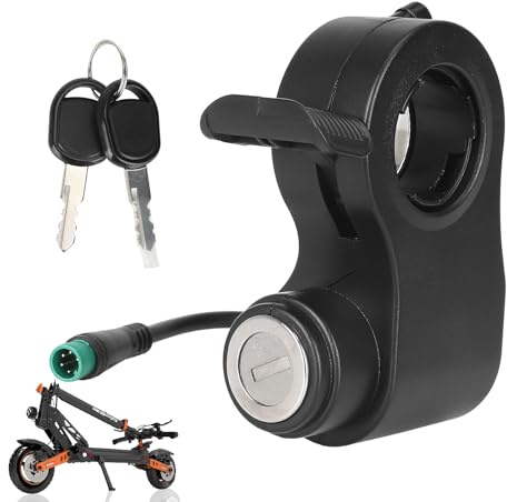 ulip Elektroroller Türschloss für Kukirin G2 Max,G2 Pro,G2 Pro DB Elektroroller 5-polig Startschalter Beschleuniger mit Schlüsse