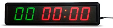 Große LED-Uhr LED Intervall-Timer wechseln den Countdown des Box-Trainingszeit- und Ruhezeitraums ab;Schwimmen- Laufen können als Stoppuhr verwendet werden