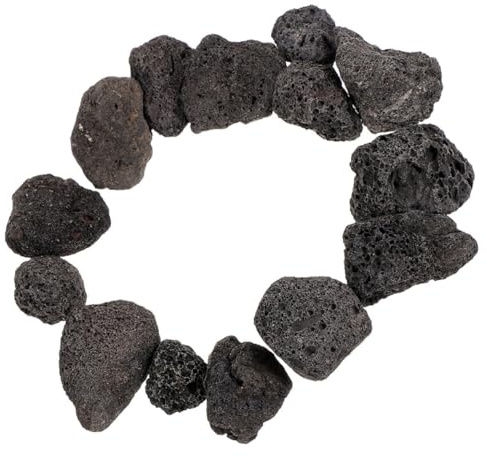 SUPVOX Pierres Volcaniques Naturelles Noires Poreuses 500g pour Aquarium et Aménagement Paysager, Gravier Décoratif Favorisant Circulation D’Eau et Aération Racinaire, Décor sous-Marin