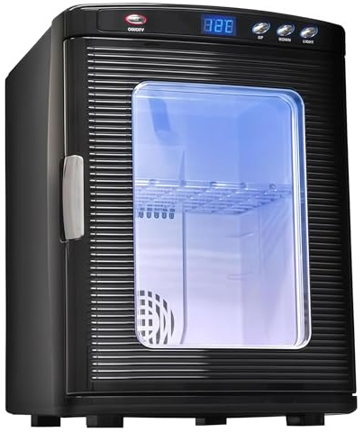 Incubatrice per rettili, mini incubatrice digitale da 25 l, con riscaldamento e raffreddamento, 5-60 °C, portatile, stile armadio per piccoli rettili