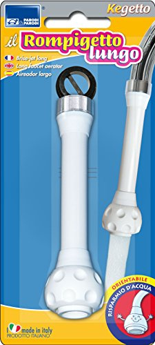 Rompigetto lungo per lavello, doccetta orientabile lavandino con snodo, aeratore rubinetto lungo, rompigetto lungo per rubinetti con filettatura e lavello cucina, dotato di rete filtro in acciaio