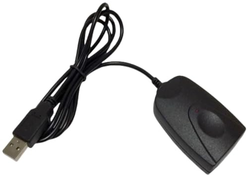 EMEBAY - Mejorado 1.5 M USB IrDA Fir (9.6kbps a 115,2 Kbps) Adaptador USB al Adaptador de Infrarrojos IrDA para PC, PDA, teléfono móvil, cámara, Impresora y escáner USB A IrDA