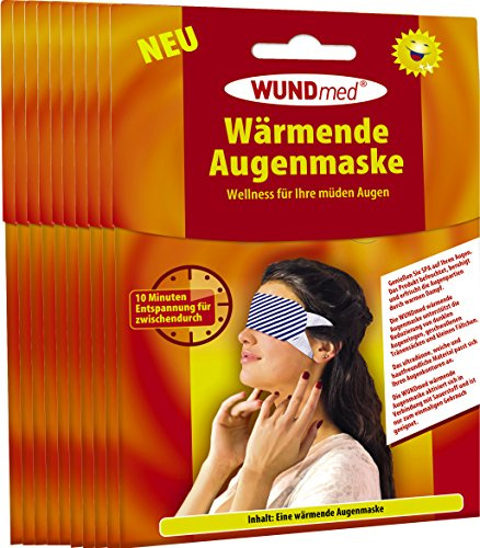Wärmende Augenmaske | Augenpflege - Anti Falten, Tränensacke, Augenringe und Kopfschmerzen | Augenpflege | Hautfreundlich *Zertifiziert* | Für Männer und Frauen (10er Pack - Spare 25%)
