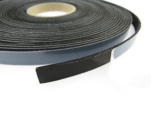 EPDM - Schaum Schwarz 10 mm x 2 mm. Länge: 10 m auf Rolle. einseitig selbstklebend