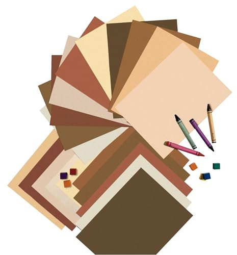 Pacon Multicultural Construction Paper, 9 x 12, Assorted Colors, Pack of 50
