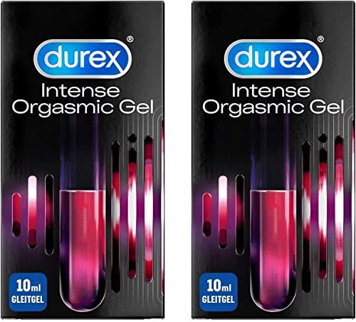 Durex Intense Orgasmic Gel – Stimulierendes Gel für gesteigerte klitorale Empfindsamkeit – Wärmende, kühlende und prickelnde Effekte – 20 ml (2 x 10 ml)
