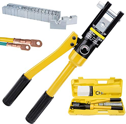 Bonvoisin Pinza Piegatrice Idraulica Manuale con Impugnatura Isolata e 8 Filiere Stampate da 4-300m㎡ Opzionale in Cromo Spesso per Terminali in Rame/Alluminio (16-300mm²)