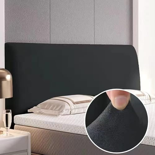 Elastische Bett Bettkopfteil Hussen Bettkopfteil Bezug Kopfteilabdeckung 160/180/200CM StaubhüLle Bett Kopf Abdeckung Staubdicht Kopfteil Hussen Einfarbig Boxspringbett Kopfteilbezug