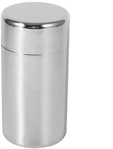 LIZEALUCKY Teedose Edelstahl für Losen Tee Kaffee Zucker Aufbewahrungsbehälter mit luftdichtem Doppeldeckel für Bulk Tee und Teebeutel Kaffee Zucker Aufbewahrungsbehälter(L)