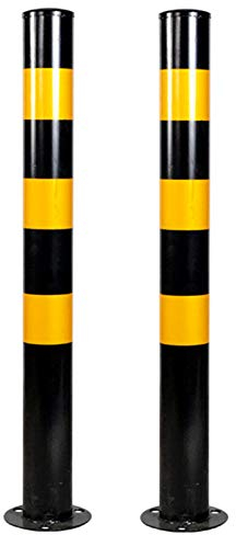 2er-Pack Poller, robuste Parkkegel aus verzinktem Stahlrohr, starke und langlebige Verkehrskegel für den gewerblichen oder privaten Gebrauch (750 x 76 mm) (750 x 76 mm)