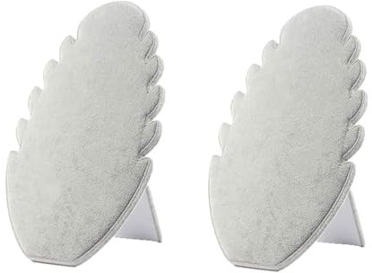 Acrylic 2 PCS Espositore per Collana in Velluto,Porta Collane Espositore da Negozio, di Collana per espositore, Porta Organizer per Gioielli Appendere Collane Espositore per Gioielli (Grigio)