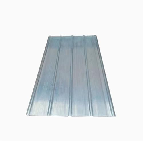 Fiberglas-Welldachplatten, Set mit 4 transparenten Platten für Tageslicht, wasserdicht und leicht zu biegen/zu schneiden, ideales Baudachmaterial (0,9 x 1,5 m)
