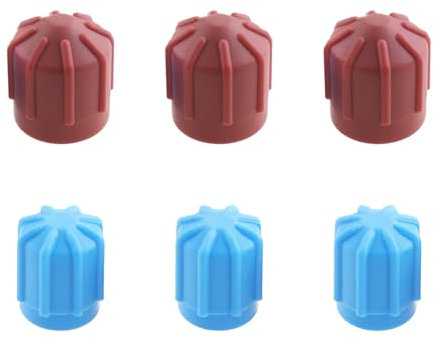 VGOL 6 Unidades Tapa de Válvula de Aire Acondicionado de Alta/Baja Presión para Automóvil R134a Adecuada para Válvulas M8 M9 Y M10