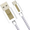 USB to Micro USB Cable 30CM (2 Pack), Android Charger Cable, Nylon Braided Fast Charging Cable, Micro USB Data Sync Cord Compatible with Samsung Galaxy S7 S6 S5 J3 J5 J7, Huawei, LG, Kindle, PS4, Xbox