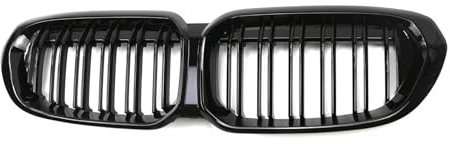 Kühlergrill für die Vordere Stoßstange des Autos, Kompatibel für BMW 1 Series F52 Sedan 2021+, Kühlergrillabdeckung aus Netzgewebe für die Stoßstange,A1-Gloss Black