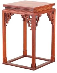 Soporte para Plantas de Madera de secuoya, pequeño Soporte para Flores, Base de Madera Maciza, Maceta