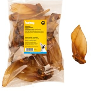 Boomy - Grandi orecchie di manzo - Snack naturali per cani allergici - Snack da masticare ad alto contenuto proteico - 100% manzo (25 pezzi)