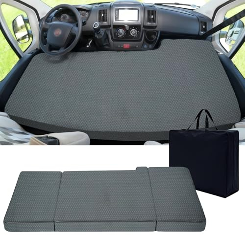 xxjolavv Matelas de véhicule Pliable épais et Respirant Compatible avec Fiat Ducato Citroën Jumper Peugeot Boxer Type 250 Camper(2002 – 2026) Matelas Pliant Portable Accessoires de Camping-Car