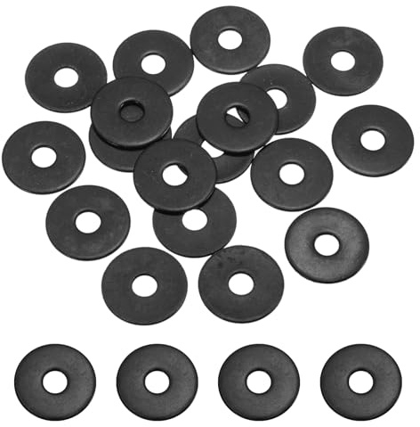 QUARKZMAN 60 Pcs Arandelas Planas M4 DI x 16 mm DE Acero Inoxidable 304 | Anillos DE Sellado DE Zinc Negro, Para Tornillos Y Pernos