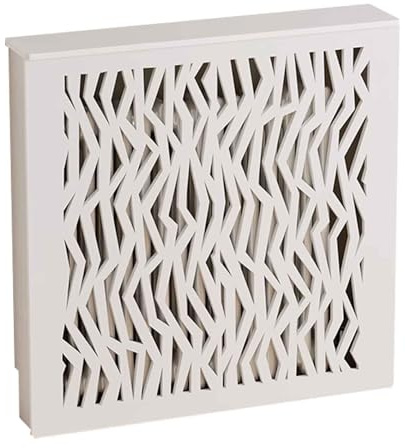 Meuble Cache-Radiateur Ventilé, Étagère de Rangement Moderne, Protection Chauffage pour Chambre, Salon, Couloir et Salle Bain(25.5x8.8x29.5in/65x22.5x75cm)