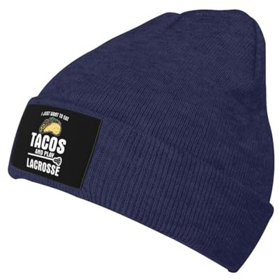 Ich Will Einfach Nur Tacos Essen Und Lacrosse Spielen. Damen Herren Beanie Mütze Winddichte Trawler Mütze Warme Wintermütze Für Radfahren Klettern Outdoor