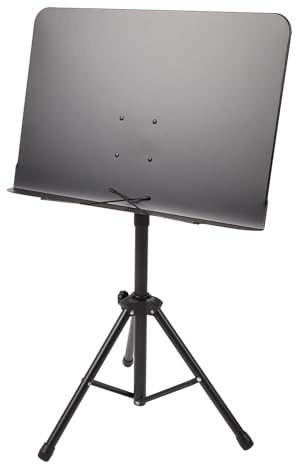Generic Orchestra Stand, Sturdy Foldable Construction, Portable, Height Adjustable, Music Stand and ABS for Musicians (Black)