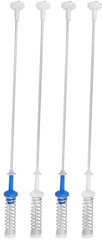 Healvian 4pcs Washing Machine Shock Absorber Rod Suspension Rod for Tub Balancing Compatible Vibration Dampers Spring for Laundry Machine Repair