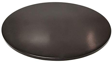 Piedra de pizza para parrilla de horno, color negro esmaltado, para hornear, de cerámica redonda y sin manchas 11,5 negro