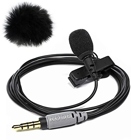 RØDE SmartLav+ Micro cravate pour smartphone et tablette Noir Livré avec mini bonnette en fourrure Keepdrum